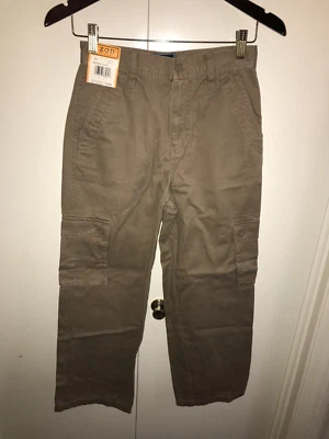 Izod Utility Cargo Rock Wash Casual PANTS SIZE 12 Dark Khaki - Image 1 of 4