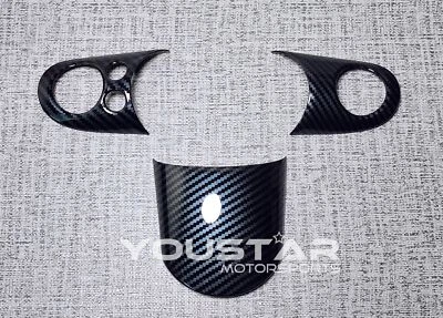 UK LAGER CARBON LOOK MULTI + CONTROL LENKRADVERKLEIDUNGEN für MINI R50 R52 R53 - Image 1 of 4