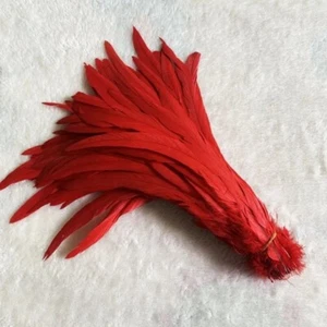100pcs Blackish Green Rooster Tail Feathers – Natural Plumes for DIY Crafts, Jew - Picture 1 of 30
