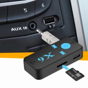 Car AUX X6 Bluetooth Receiver V4.1 TF Card Player Phone In/ 3.5mm Audio Stereo - Picture 1 of 10