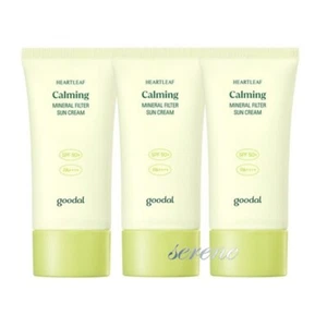 GOODAL Heartleaf Calming Mineral Filter Sun Cream SPF50+ PA++++ 50ml x 3EA - Picture 1 of 1