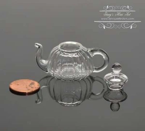 1:6 Miniature Glass Teapot-Clear I15 - Picture 1 of 2