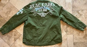 BLAC LABEL Hustle Harder EMBROIDERED Jacket Men's 4XL Green - Picture 1 of 17