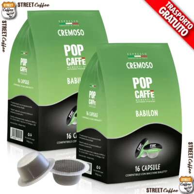 POP CAFFÈ 48 non 50 Cialde Capsule Caffè Pop Babilon Cremoso Compatibile Bialetti Gratis