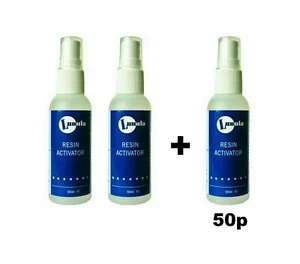 2 x 50ml Resin Activator / Nail Glue Accelerator Spray PLUS ONE FOR JUST 50p - Picture 1 of 2