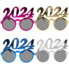 4 Pcs 2024 Digital Glasses New Year Party Years Eve Funny Dancing
