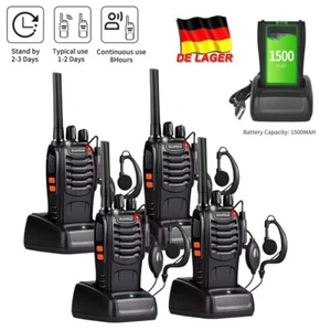2x Baofeng Walkie Talkie 5KM BF-88E Sprechfunkgeräte Handfunkgerät Set 16Kanäle - Zdjęcie 1 z 21
