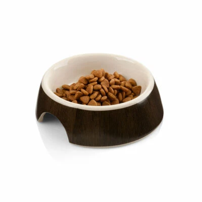 Futternapf aus Keramik Napf Hunde Katzen Wassernapf Fressnapf in braun 13 cm - Bild 1 von 4