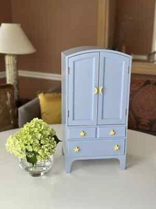 American Girl STAR ARMOIRE Moon & Stars Furniture, blue, excellent condition - Picture 1 of 7