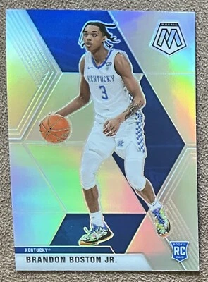 Brandon Boston Jr. 2021 Panini Chronicles Draft Mosaic Silver Prizm Rookie #275 - Image 1 of 2