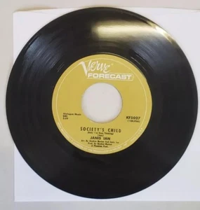 JANIS IAN   SOCIETY'S CHILD/ LETTER TO JON    VERVE/FOLKWAYS  60s POP vg+ - Foto 1 di 2