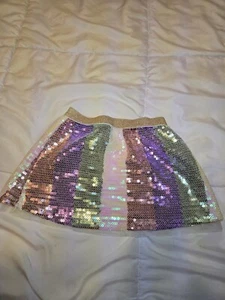 Girls 4T Skirt Epic Threads Ruffle Kids Pink Sparkle Sequin Holiday Party Event - Picture 1 of 10
