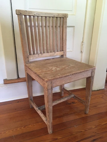 antique 19th century swedish Pine side chair rustic scandinavian Cover