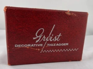 Greist ZigZag Attachment Decorative Zigzagger Vintage Sewing Accessory - Picture 1 of 12