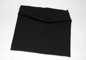 Bufanda monocromática ♥ bufanda de tubo ♥ lazo ♥ bufanda ♥ negra ♥ hecha a mano - Imagen 1 de 1