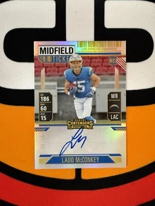 Ladd McConkey 2024 Panini Contenders Rookie Midfield Ticket Autograph /50 #110 - Bild 1 von 2