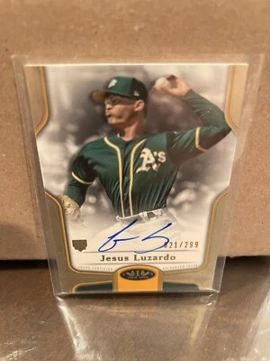 Jesus Luzardo On Card Auto RC 2020 Topps Tier One Break Out Autographs #21/299 - Image 1 of 2