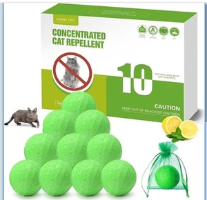Cat Deterrent Outdoor, Natural Peppermint Oil Cat Deterrent Outdoor Indoor, Keep - Picture 1 of 6