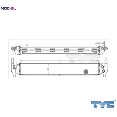 RADIATOR ENGINE COOLING 737-0070 FOR SKODA ROOMSTER/Praktik FABIA/III/Combi 1.0L - Image 1 of 4