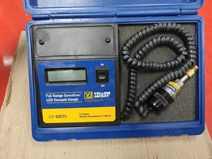 Yellow Jacket 69075 Full Range SuperEvac LCD Vacuum Gauge Set. with 69073 Sensor - Picture 1 of 6