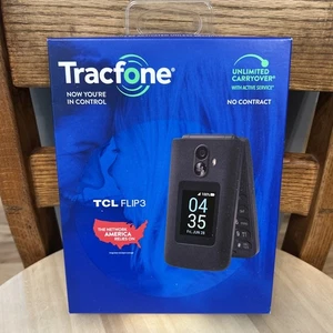 Tracfone TCL Flip 3 Text, Pic Message, 5mp Camera, 16GB, Wi-Fi Brand New Sealed - Picture 1 of 17