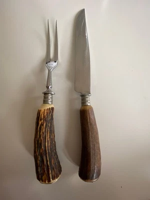 Tranchierbesteck Hirschhorngriff E.D. Wüsthoff - Bild 1 von 4