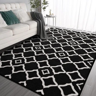 7x10 Washable Area Rugs for Living Room Bedroom, Large Low Pile Ulta-Thin Flu... - Image 1 of 4