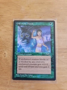 Gift of the Woods - Alliances - MTG Magic - Common - Green Enchant Creature - Picture 1 of 1
