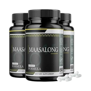 3-Pack Maasalong Pills, Massalong, Advanced Formula Masalong- 180 Capsules - Picture 1 of 6