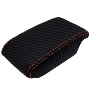 Fits 01-05 Lexus IS300 Carbon Fiber Console Armrest Orange Stitch - Picture 1 of 7