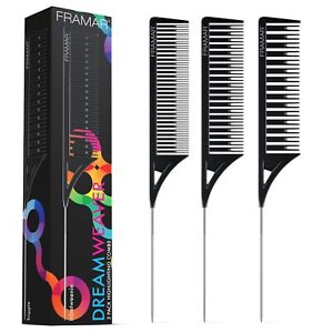 Framar Dreamweaver Highlight Comb Set – Combs for Hair Stylist, Highlighting ...