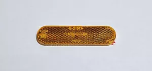 Réflecteur Universel Orange Arrondi Pour Moto KFZ 95x23 Mm - Picture 1 of 2