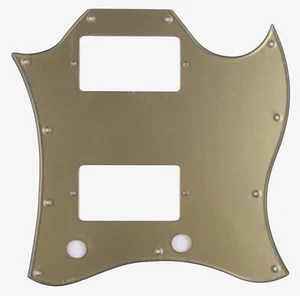 New Guitar Pickguard For US Gibson SG Standard Style Full Face1 Ply Acrylic Gold - Picture 1 of 5