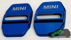 Cubiertas De Cerradura De Puerta Mini Logo Azul Cromo F56 - Imagen 1 de 2
