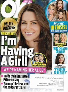 OK! Magazine October 2 2017 Princess Kate Fergie Josh Duhamel Gigi Bella Hadid - Picture 1 of 2