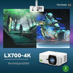 ViewSonic LX700-4K  Laser Gaming Home Projector​ 3,500 ANSI  OSD 23 Languages - Picture 1 of 1