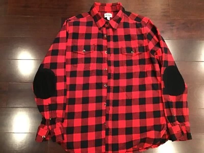 Hatley Heritage Red and Black Buffalo Check Button Up Long Sleeve Shirt Size L Foto 1 de 4