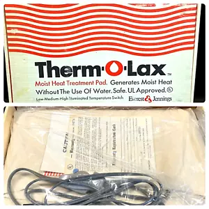 Vintage Therm O Lax LT-27 Almohadilla térmica 3 ajustes de calor Everest & Jennings USA - Imagen 1 de 10