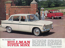 Hillman Super Minx facelift UK market c.1965 full colour sales brochure/leaflet 