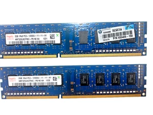 SK Hynix 4GB (2x2GB) 1Rx8 PC3-12800U Desktop RAM Memory Dell HP Lenovo - Picture 1 of 4