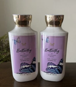 Two Bath & Body Works Butterfly Shower Gels 10 Oz Each Full Size - Picture 1 of 1