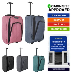 Ryanair 40x20x25cm Cabin Wheeled Holdall Cabin Bag 20L - Avoid Excess Fees - Picture 1 of 42