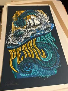 Pearl Jam 1. Juli 2010 Goynia Klausen Poster SIGNIERT SN #92/200 14x24! - Bild 1 von 7