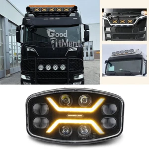 For Scania Truck 10" LED Work Light Bar Roof Spot Lights Driving Lamp 12V 24V - Picture 1 of 16