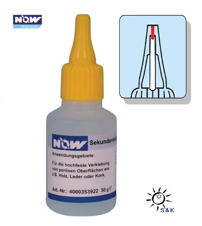 PROMAT Sekundenkleber Inhalt 50g dickflüssig f.Holz/Gummi/Kramik - hochviskos