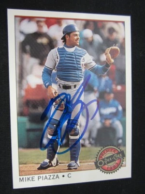 1993 O-Pee-Chee Premier Baseball Card #26 Signed Autographed by Mike Piazza w/CA - Image 1 of 4