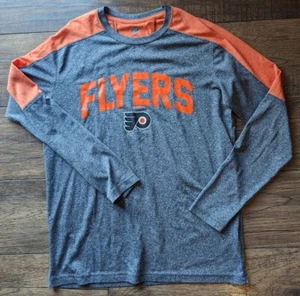 NHL Philadelphia Flyers graues Langarm Activewear Shirt Damengröße Medium - Bild 1 von 14