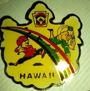 Vintage Little League World Series Baseball Trading Pin Hawaii Rainbow Pin - Picture 1 of 1