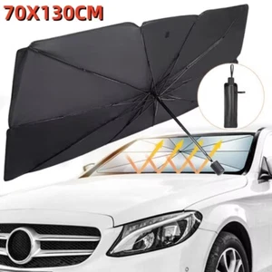 UV Block Folding Car Windscreen Sun Shade Sun Shade Front Windscreen - Picture 1 of 14