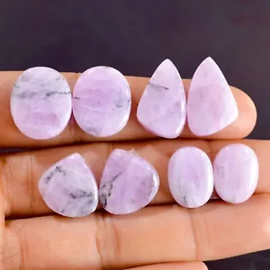 4 Paar 110 kt natürlicher Kunzit Cabochon Edelstein Paar Lot 15 x 11-20 x 13 mm #14528 - Bild 1 von 5